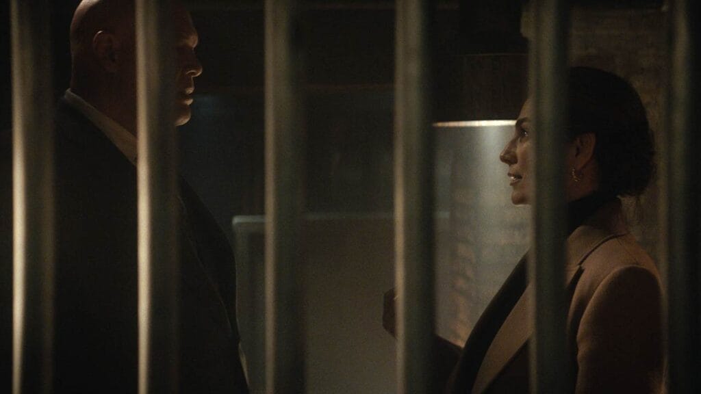 Vincent D'Onofrio como Wilson Fisk y Ayelet Zurer como Vanessa Fisk en Daredevil: Born Again