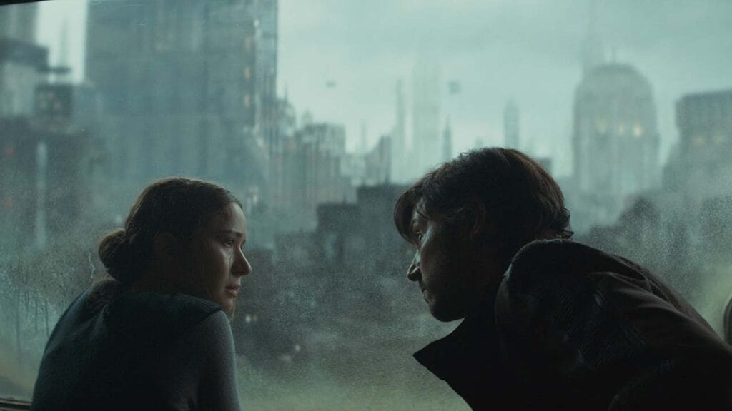 Elizabeth Dulau como Kleya y Diego Luna como Cassian Andor en el episodio 11 de la temporada 2 de Andor