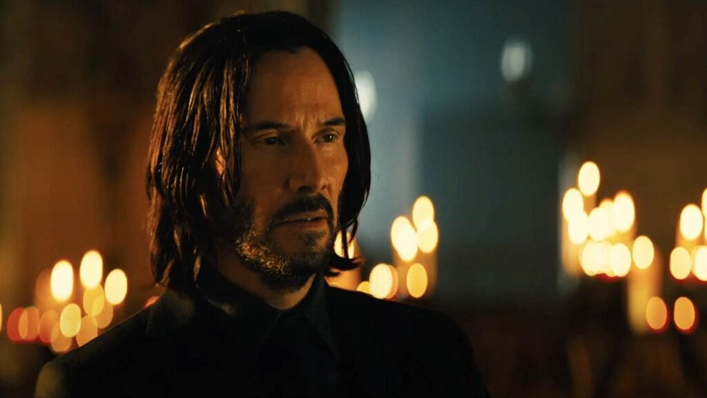 Keanu Reeves como John Wick en John Wick 4