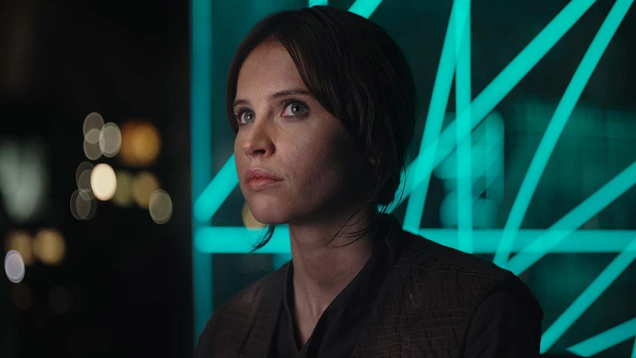 Felicity Jones como Jyn Erso en Rogue One