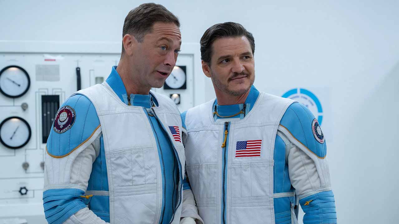 Ebon Moss-Bachrach y Pedro Pascal en Los 4 Fantásticos: Primeros Pasos