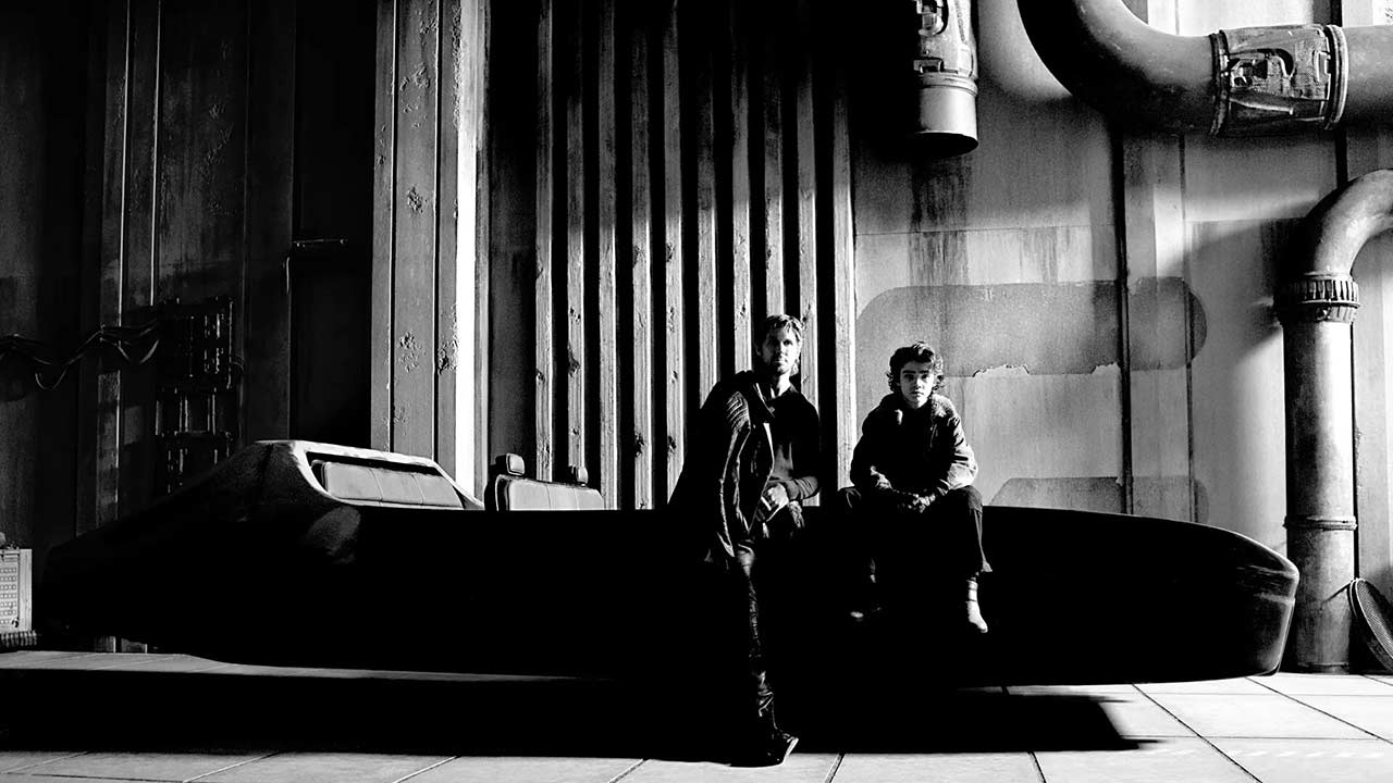 Ryan Gosling y Flynn Gray en el rodaje de Star Wars: Starfighter