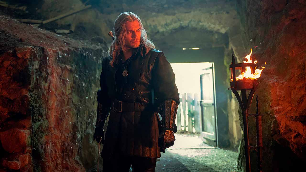 Henry Cavill como Geralt de Rivia en la temporada 3 de The Witcher