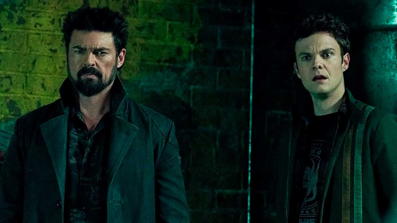 Karl Urban y Jack Quaid en la temporada 4 de The Boys