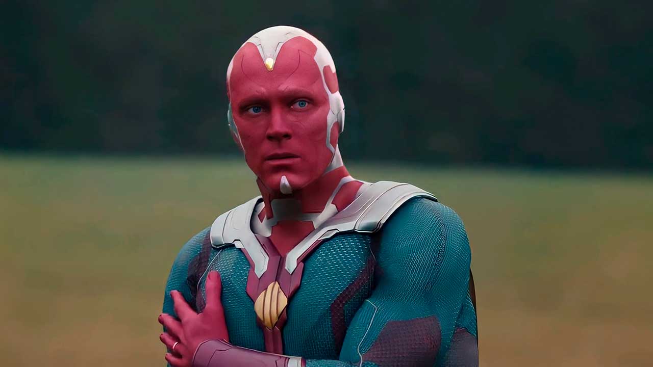 Paul Bettany como Visión en Bruja Escarlata y Visión