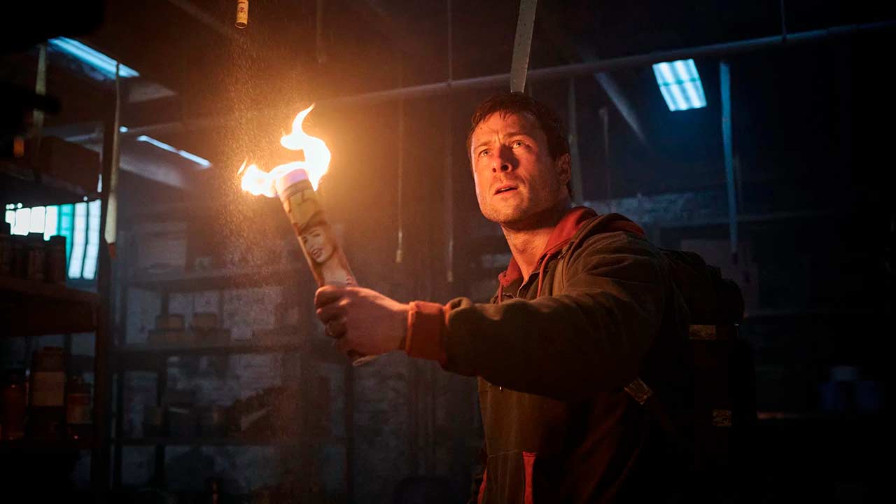 Glen Powell como Ben Richards en The Running Man