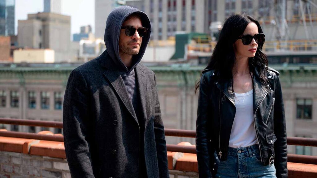 Charlie Cox y Krysten Ritter en Daredevil: Born Again