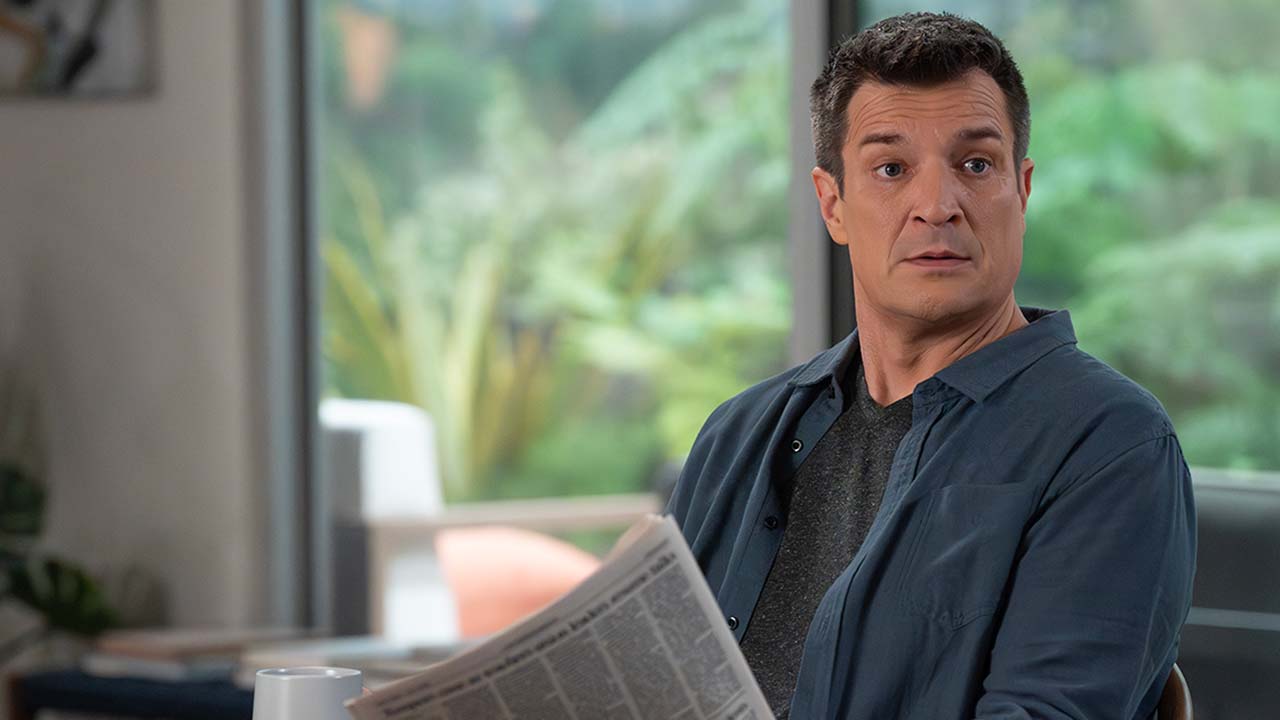 Nathan Fillion como John Nolan en la temporada 8 de The Rookie