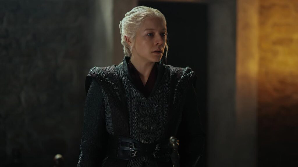 Emma D'Arcy como Rhaenyra en el episodio 3x02 de La Casa del Dragón