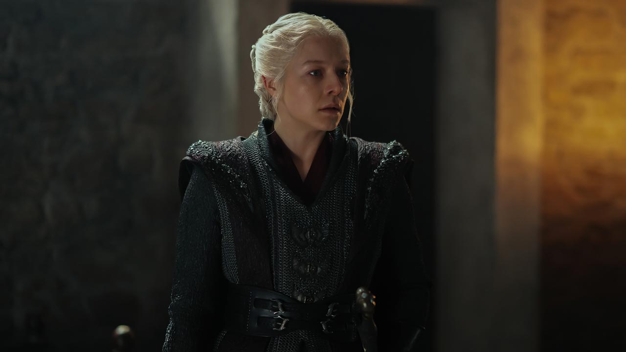 Emma D'Arcy como Rhaenyra en el episodio 3x02 de La Casa del Dragón