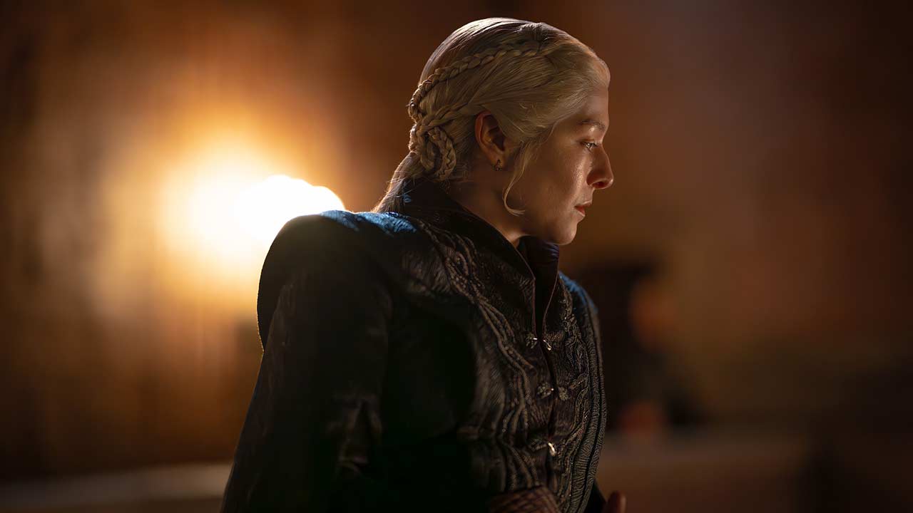 Emma D'arcy como Rhaenyra en la temporada 3 de La Casa del Dragón