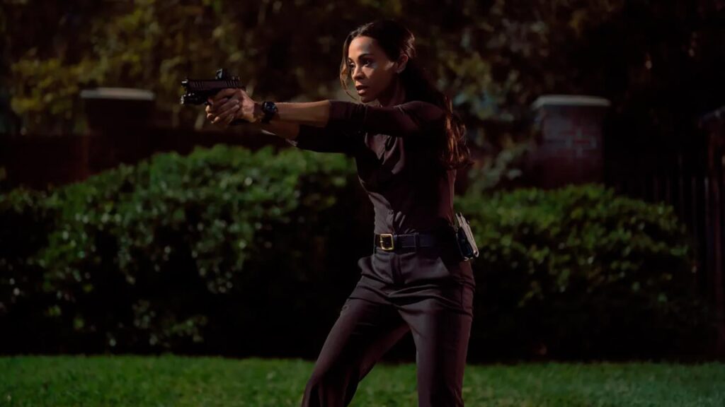 Zoe Saldana en el episodio 1 de la temporada 3 de Lioness