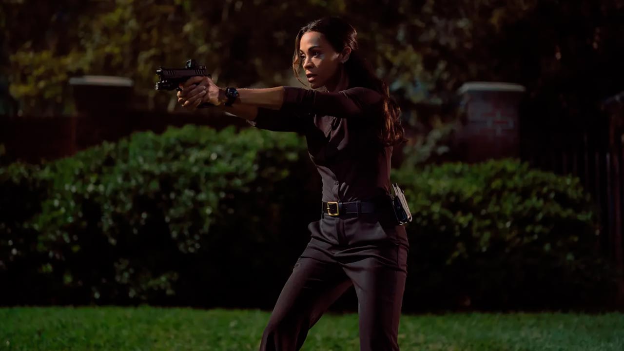 Zoe Saldana en el episodio 1 de la temporada 3 de Lioness