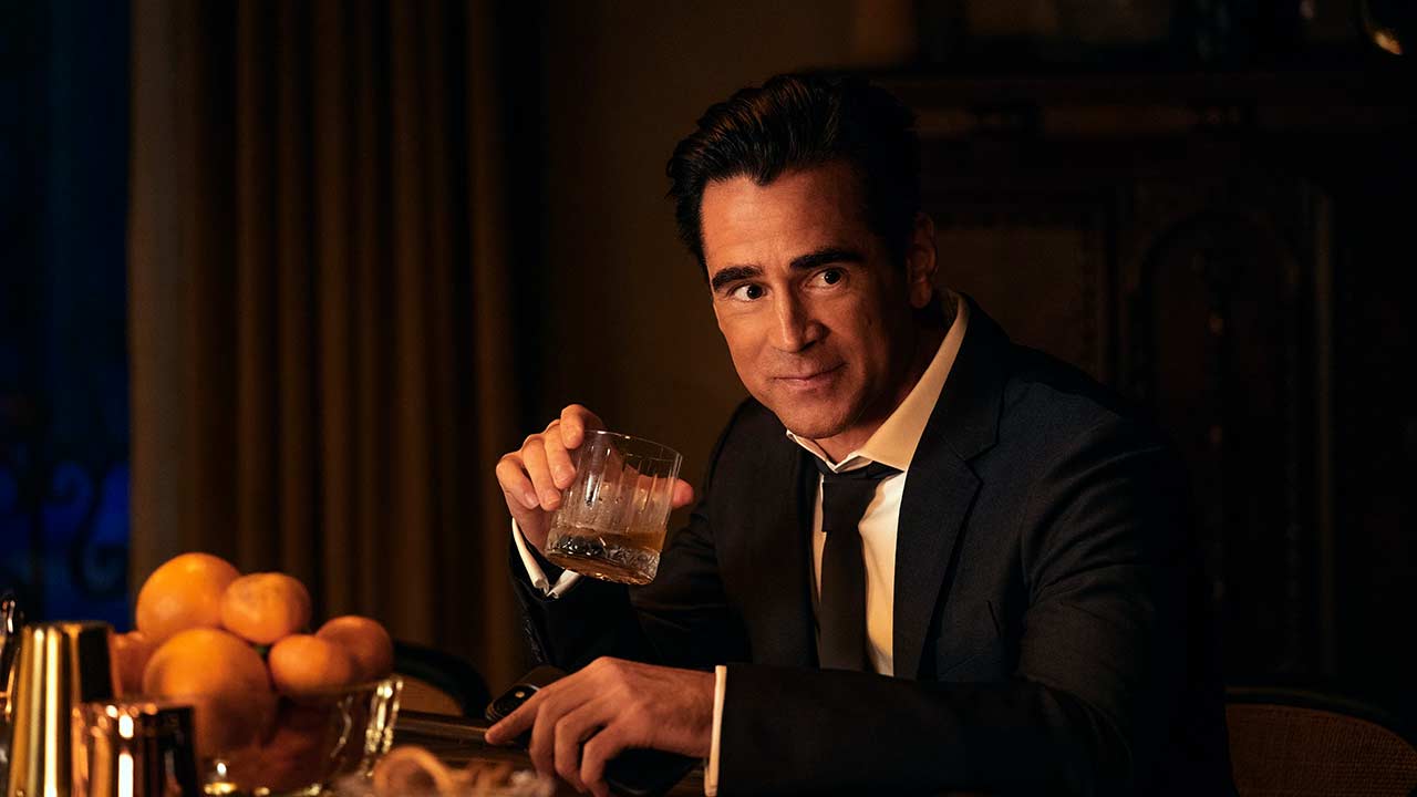 Colin Farrell como John Sugar en el episodio1 de la temporada 2 de Sugar