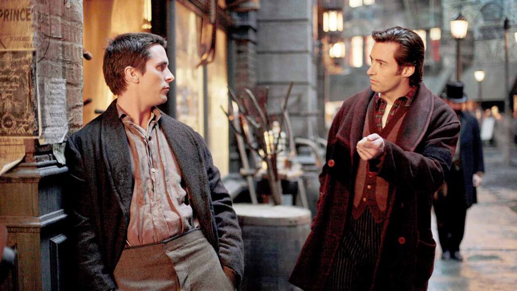 Christian Bale y Hugh Jackman en El truco final (2006)