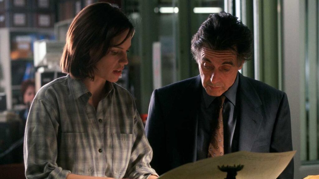 Hilary Swank y AL Pacino en Insomnio (2002)