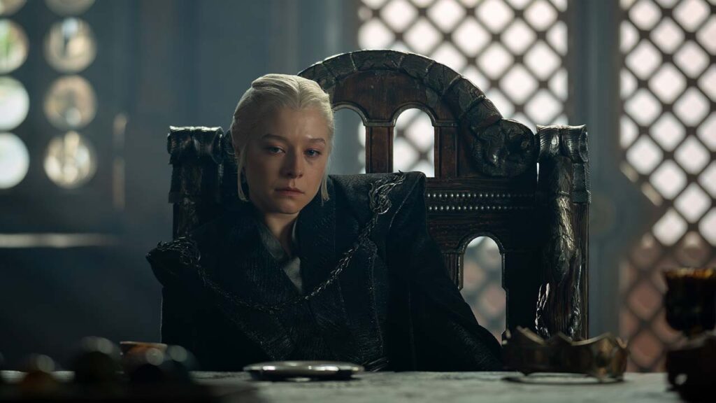 Emma D'Arcy como Rhaenyra en el episodio 3x03 de La Casa del Dragón
