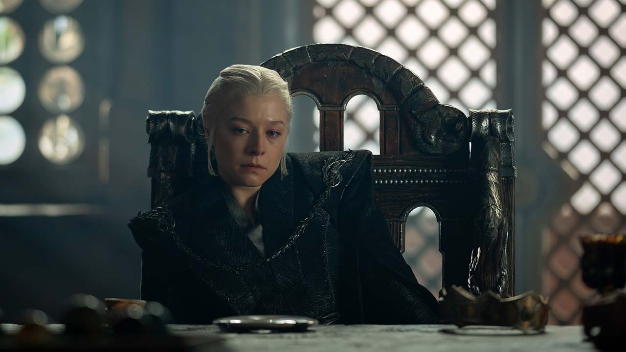 Emma D'Arcy como Rhaenyra en el episodio 3x03 de La Casa del Dragón