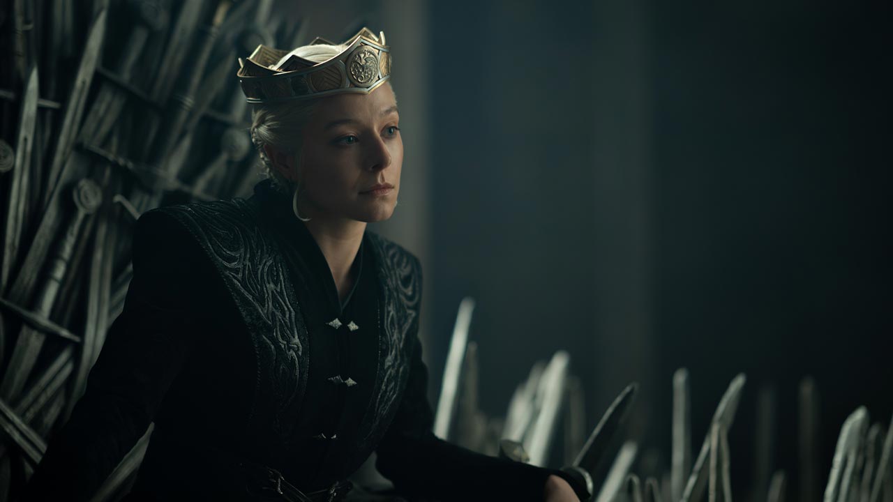 Emma D'Arcy como Rhaenyra en el episodio 3x06 de La Casa del Dragón