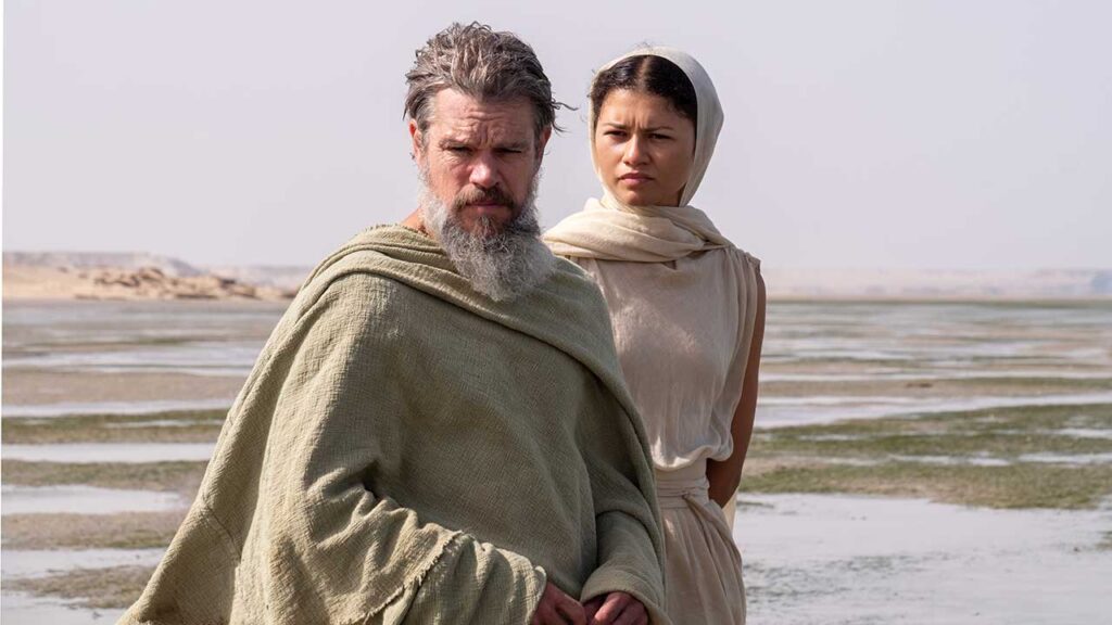 Matt Damon y Zendaya en La Odisea de Christopher Nolan
