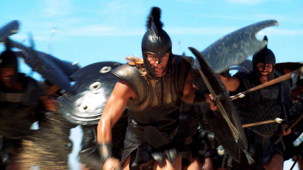 Troya con Brad Pitt es una de las películas parecidas a La Odisea de Nolan