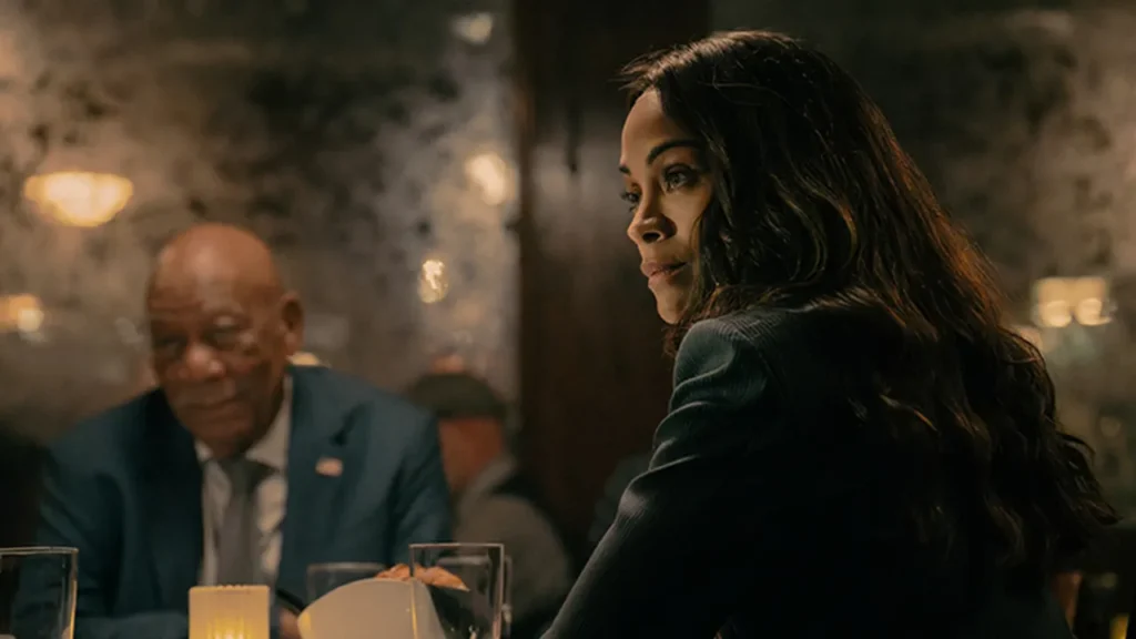 Zoe Saldaña como Joe en el episodio 3x06 de Lioness