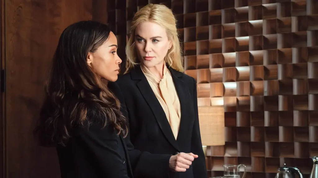 Zoe Saldaña y Nicole Kidman en el episodio 3x08 de Lioness