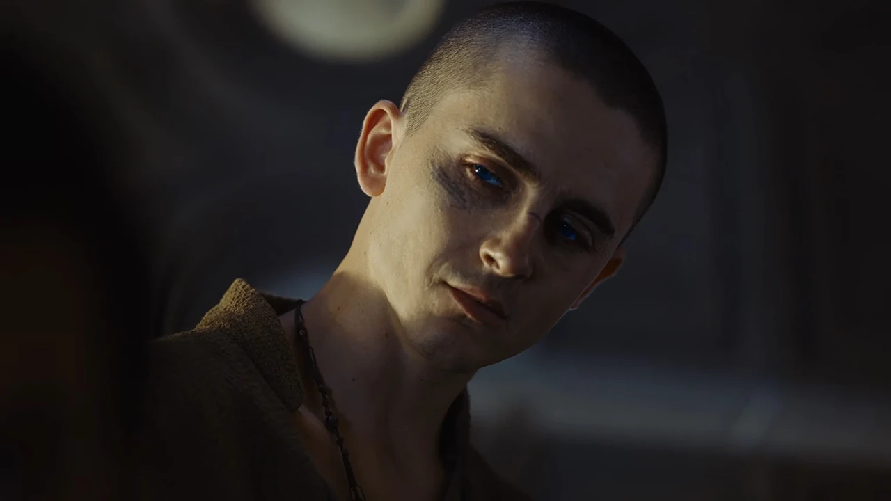Timothée Chalamet como Paul Atreides en Dune: Parte Tres