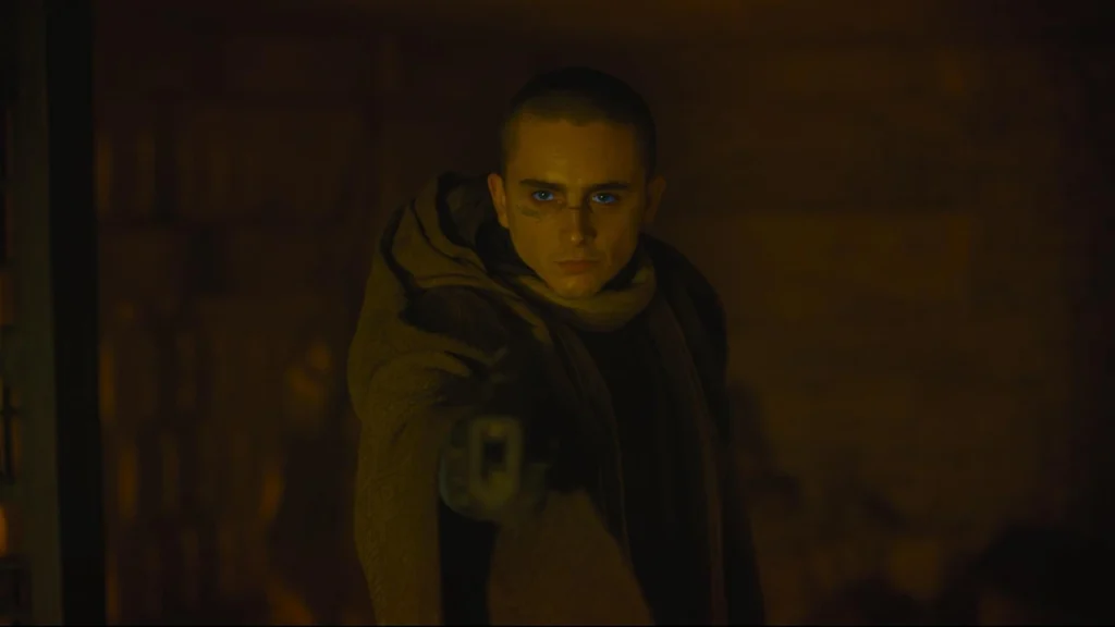 Timothée Chalamet como Paul Atreides en Dune: Parte Tres