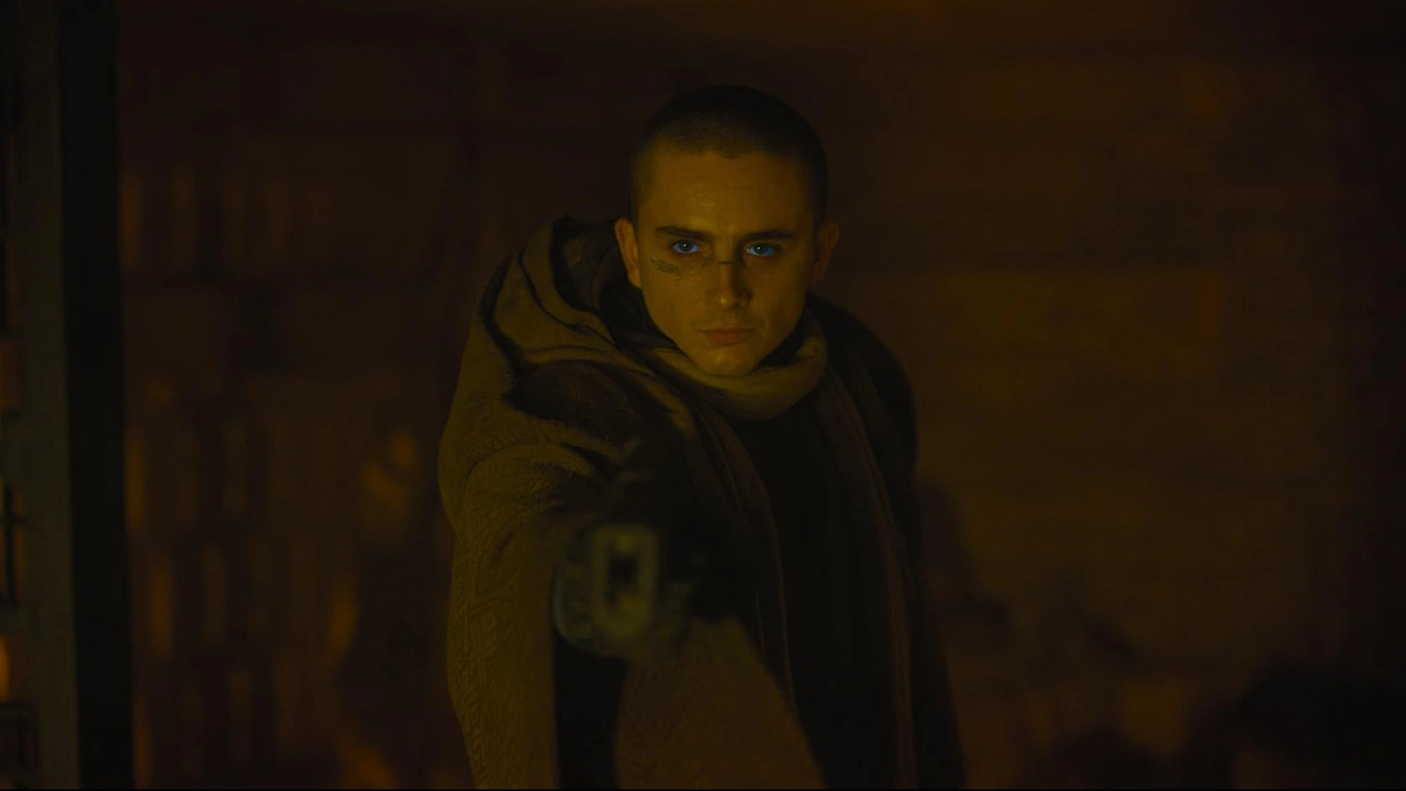 Timothée Chalamet como Paul Atreides en Dune: Parte Tres
